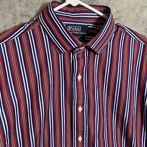 Vtg‎ Polo Ralph Lauren Mens XL Shirt Colorful Striped Regent Classic Fit L/S EUC - Picture 1 of 7